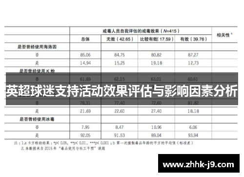 英超球迷支持活动效果评估与影响因素分析 英超球迷支持活动效果评估与影响因素分析